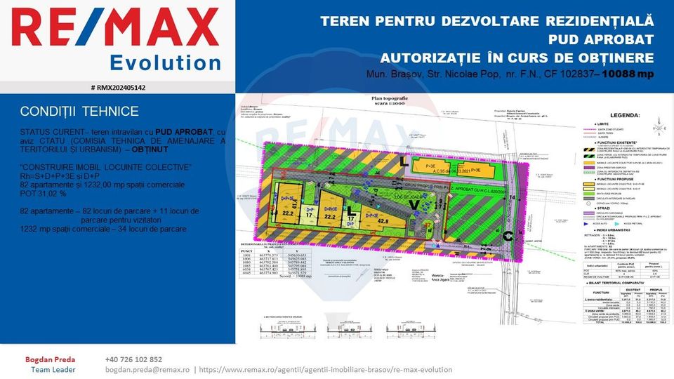 Land 10,088sqm Brasov / Strada Nicolae Pop