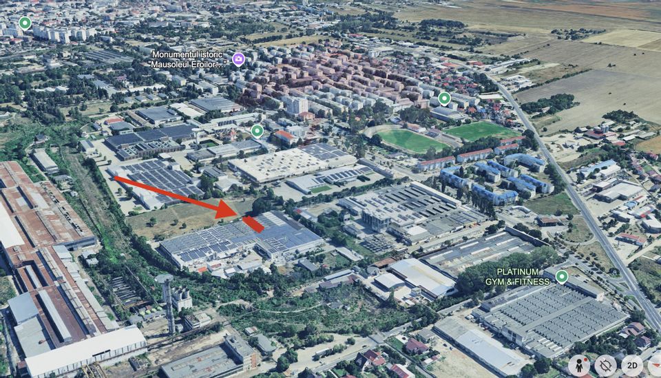 Spațiu industrial 558mp Insta Electric sud