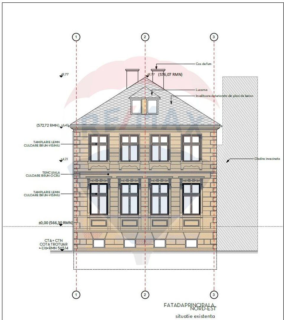 Vilă pe str Alexandru Ioan Cuza, 10 camere, S + P + E, teren 282 mp