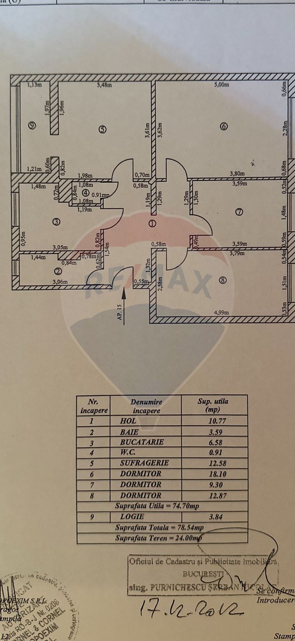 4 room Apartment for sale, Titan area