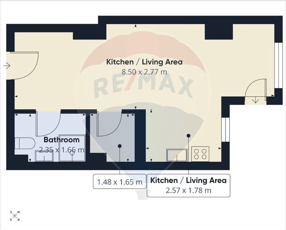 Garsoniera spatioasa de vanzare in zona P-ta Alba Iulia