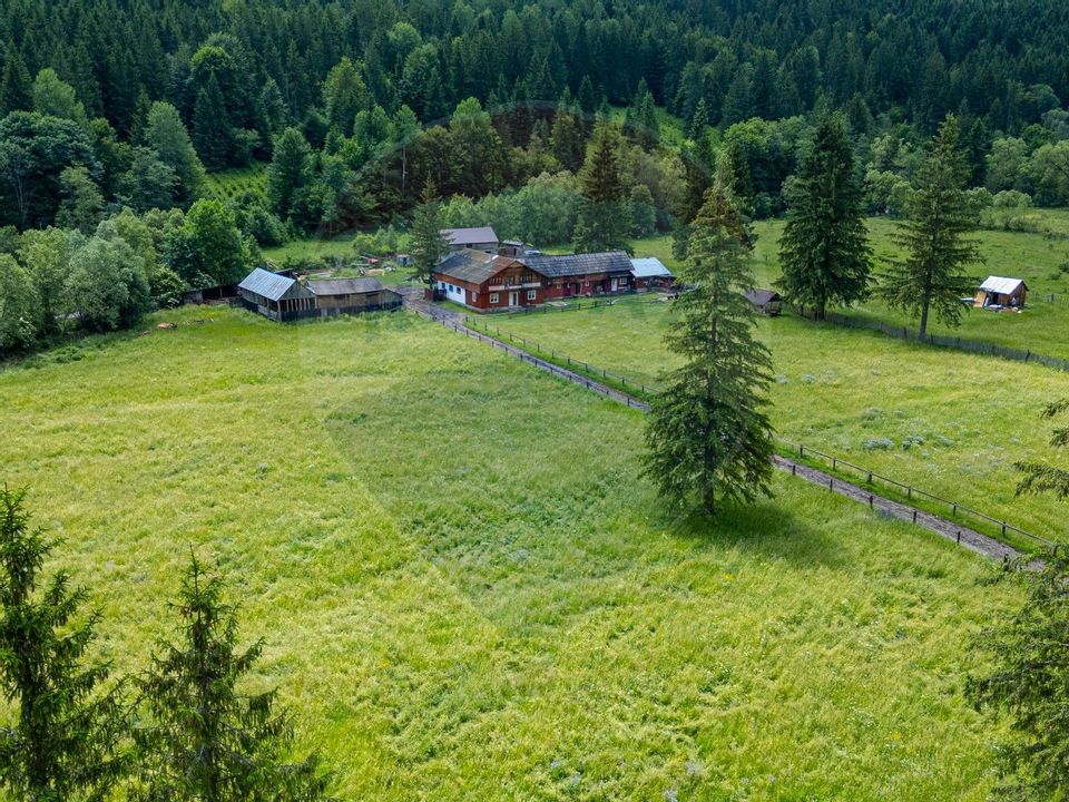 Fermă de vânzare, teren 21436 mp intravilan, Coșnea, Agăș