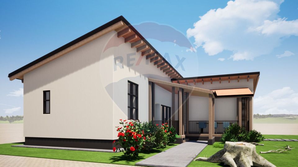 Teren Sacele- zona Kaufland, 500mp, cu proiect, AC, fundatie 150mp