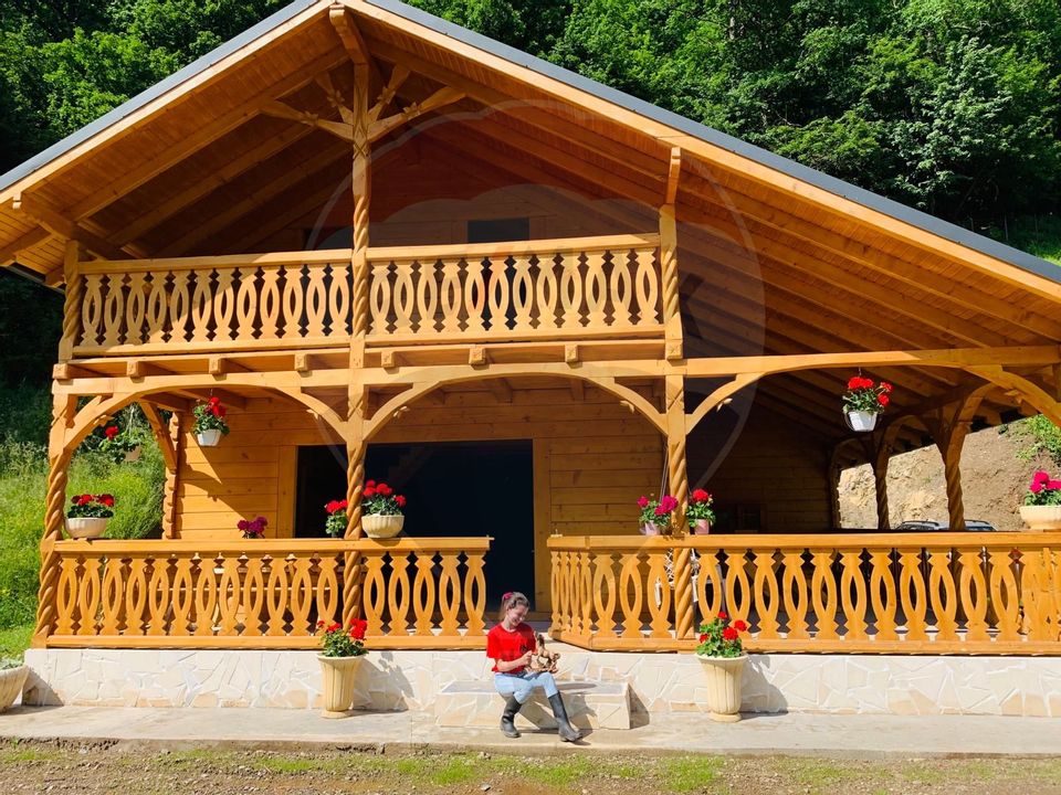 Cabana de lemn,  rustica, cu 5 camere , com.Baisoara, Moara de Padure