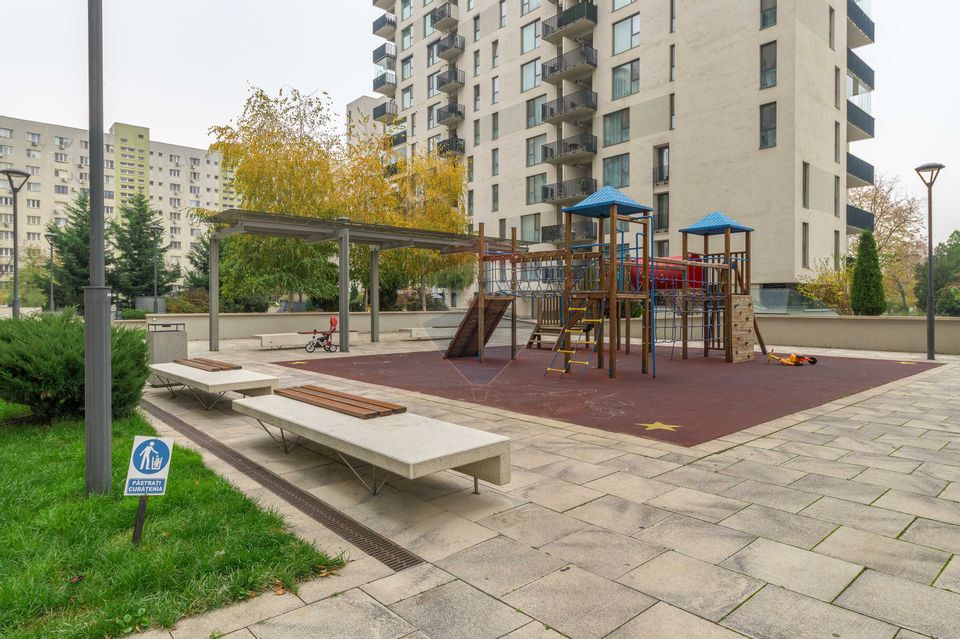 2 camere Città Nusco, Mobilat, utilat, terasă+balcon, centrală proprie