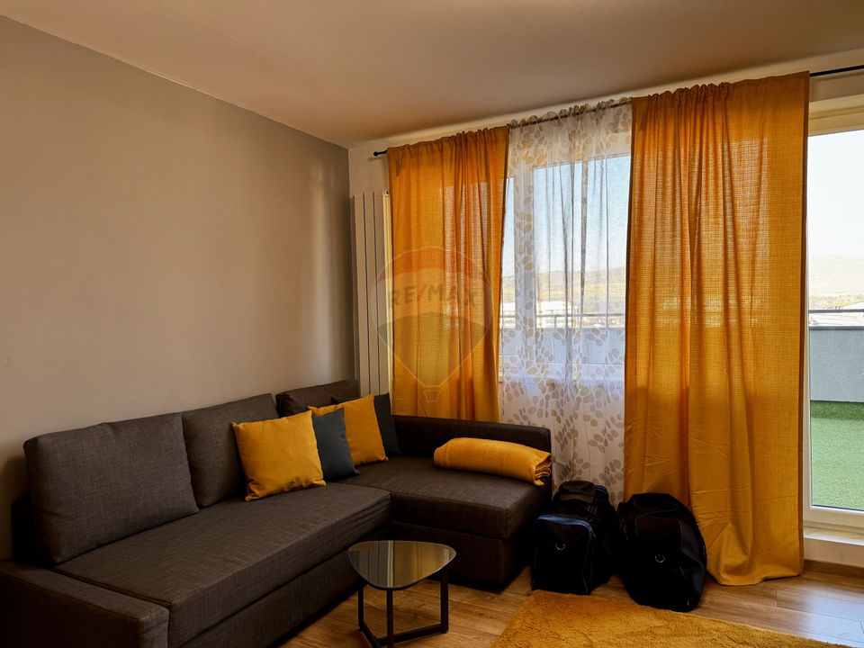 Apartament cu 2 camere, terasa, loc de parcare de închiriat, Florești