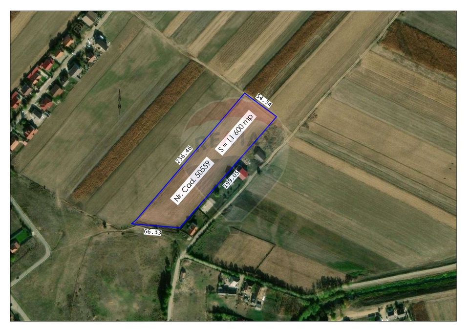 Teren intravilan de vânzare, 11.600 mp – Tărian, Girișul de Criș