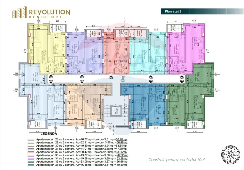 3 room Apartment for sale, Hotvon area