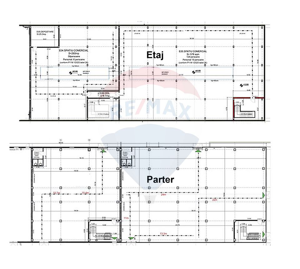 Hala beton P+E 1000 mp comercial, productie, depozitare Pipera Plaza