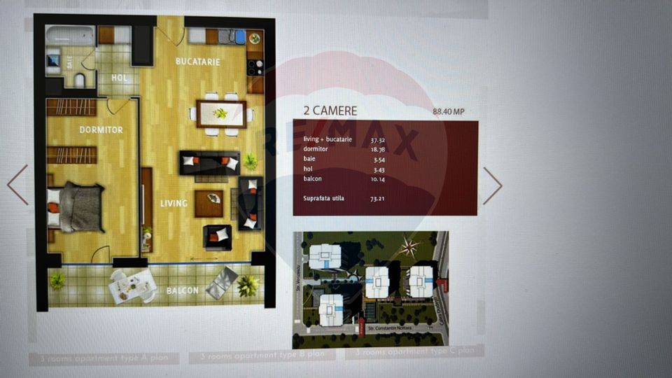 2 room Apartment for rent, Dristor area