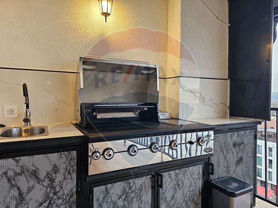 La alt nivel! Inchiriez LUX cu 3 camere, Terasa cu Gratar, Central