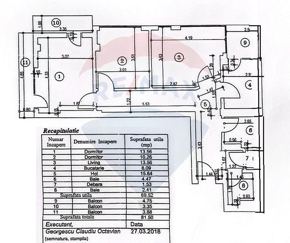 3 room Apartment for sale, Foisorul de Foc area