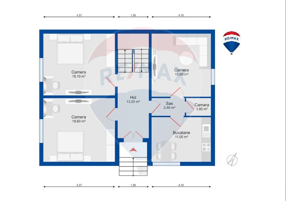 De vânzare Casā + Teren 1054 mp, în Sȃnmartin