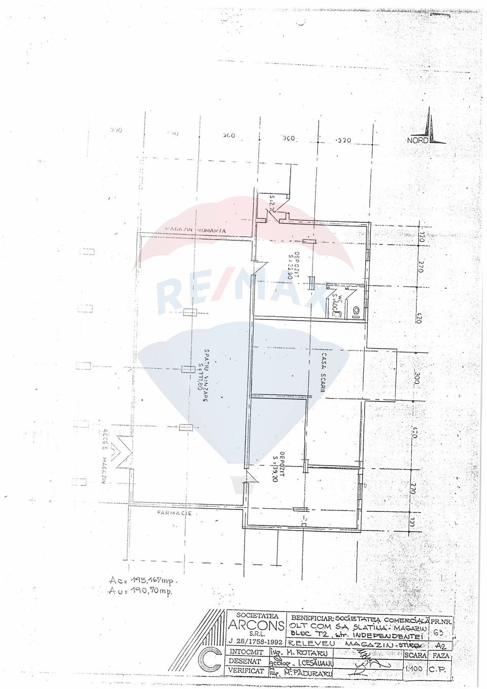 Spațiu comercial de închiriat 190 mp în zona Esplanada