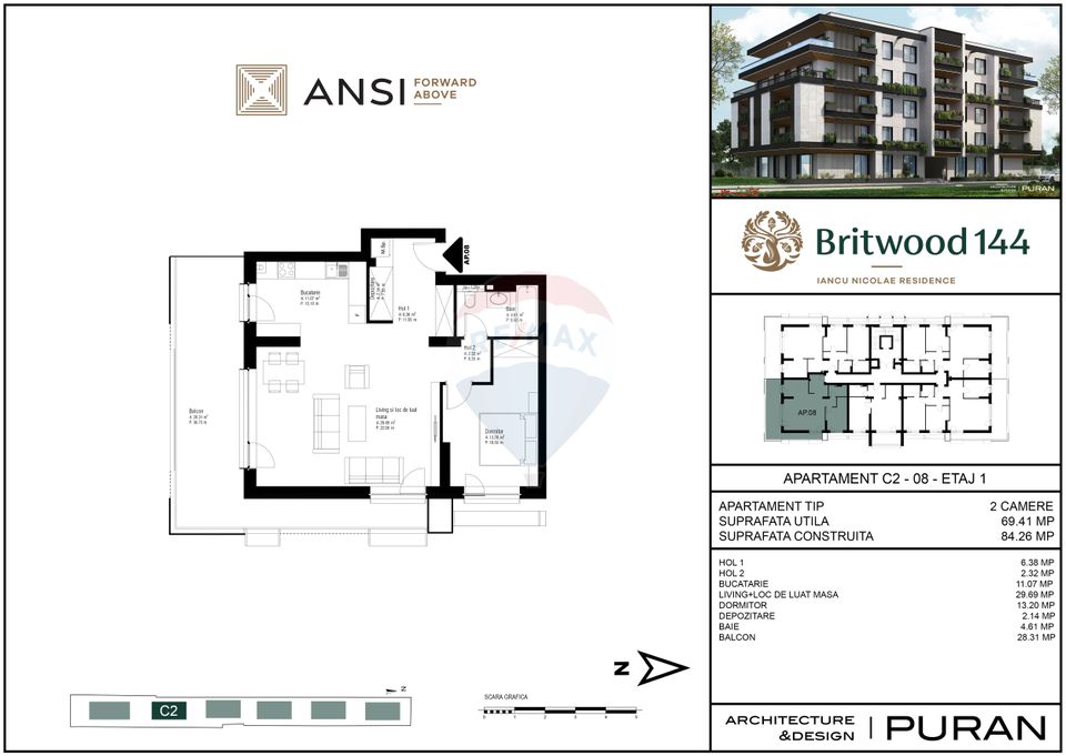 Apartament 2 camere BRITWOOD144