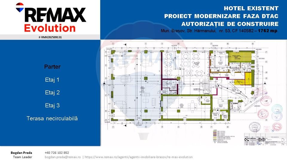 Oportunitate investiție-Clădire cu autorizație hotel și teren BRAȘOV