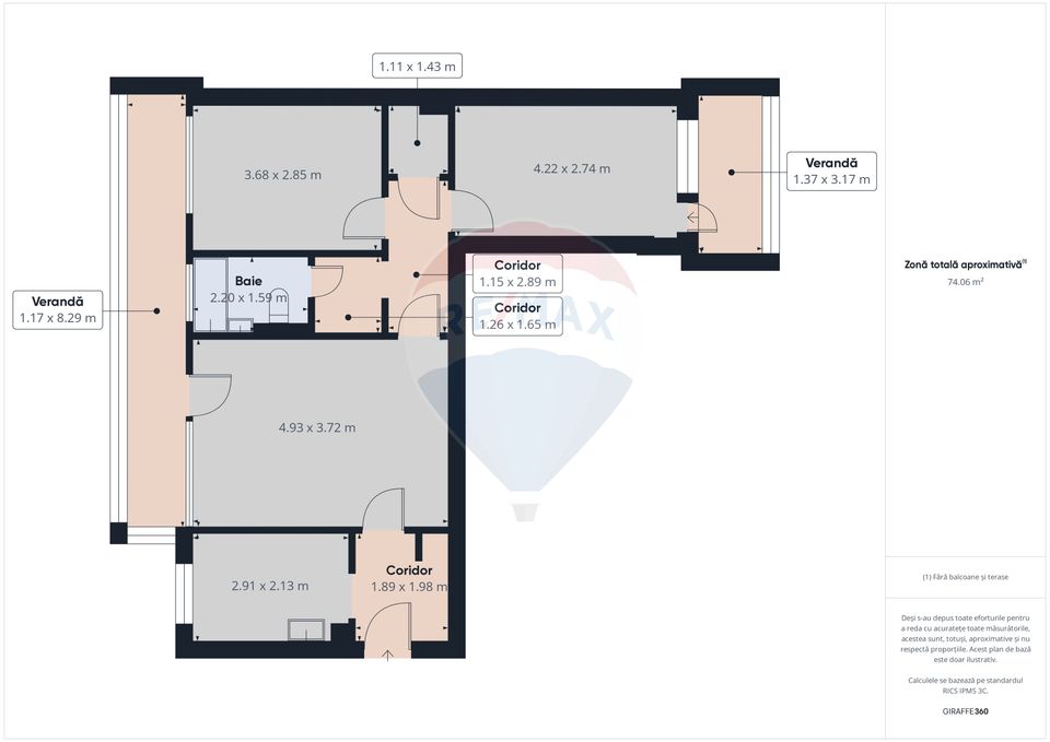 3 room Apartment for sale, Drumul Taberei area