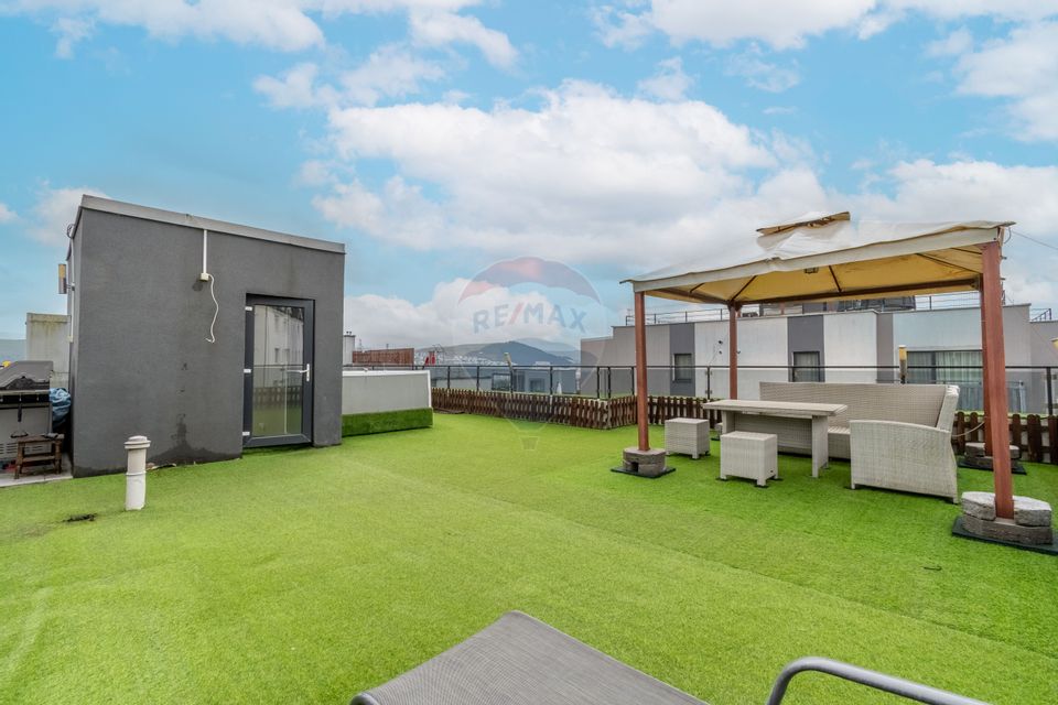 Penthouse de inchiriat cu terasa si jacuzzi | Donath Park