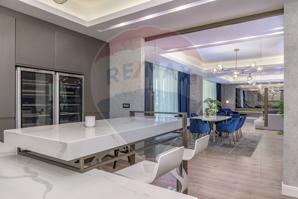 Penthouse with 6 rooms, 2 terraces, 3 parking lots Herastrau area