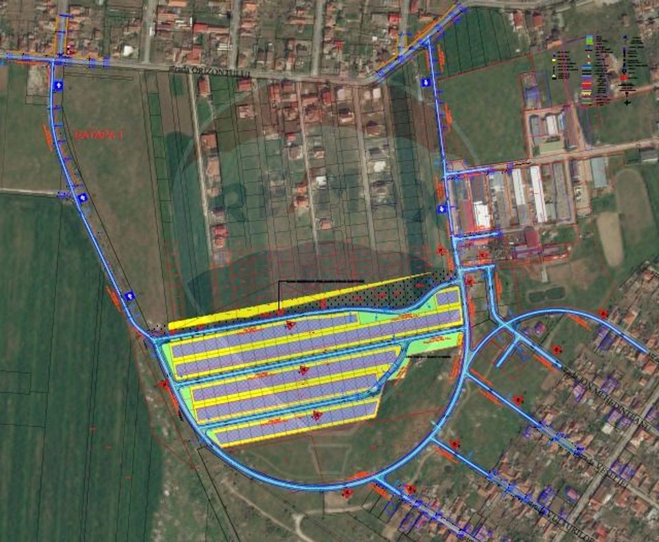 Teren intravilan parcelat de vanzare in zona Bujac