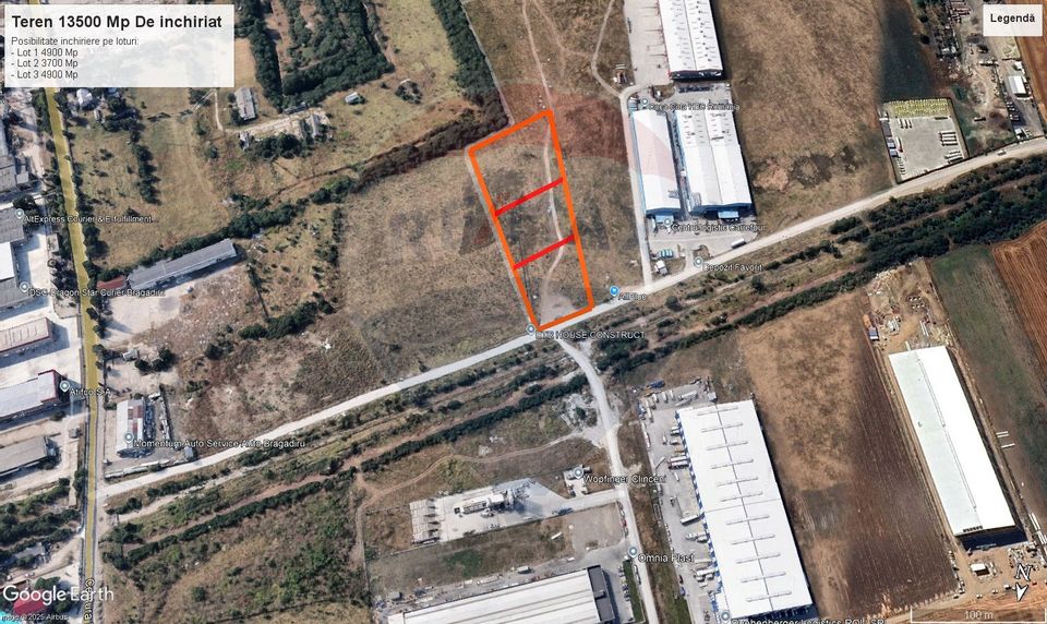 Teren de inchiriat – 13.500 mp, Clinceni Centura Bragadiru–Domnesti