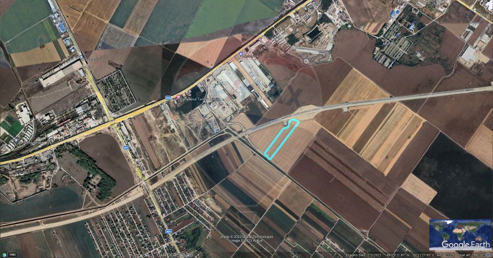 Teren logistic/industrial, deschidere autostrada A0 si acces in DNCB