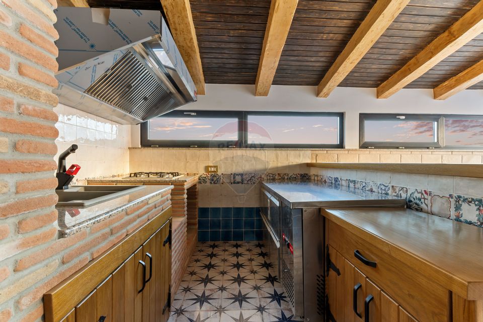 Penthouse unic pe două niveluri - saună și bucătărie exterioară