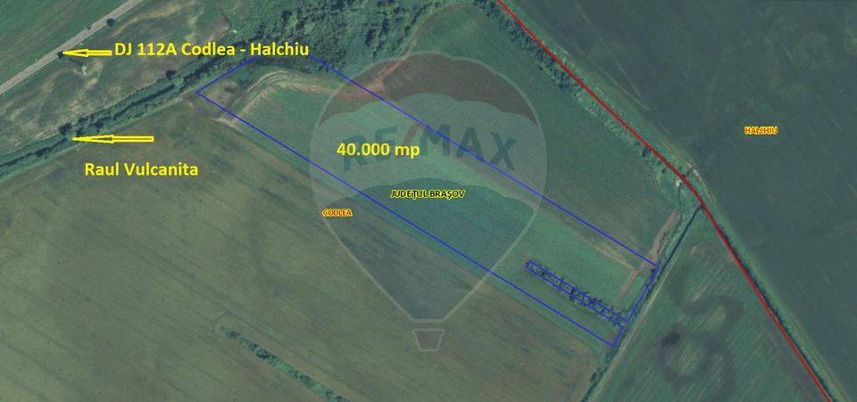 Teren 40,000mp irigabil Codlea / DJ 112A