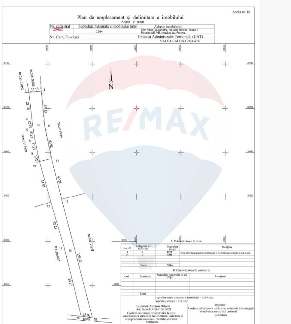 Land 3,323sqm Valea Nicovani / Drumul Tarla