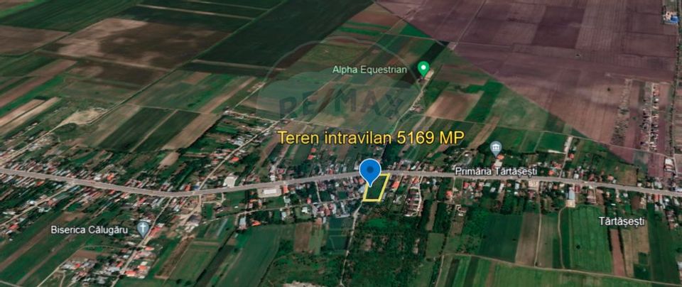 Teren Intravilan Tartasesti Deschidere 46 m DN7  Utilitati 2 Cai Acces