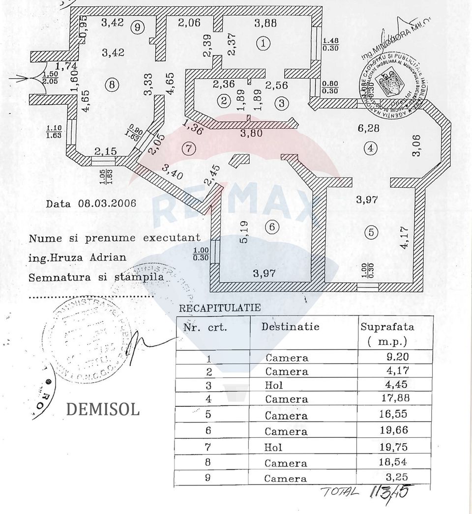 Spațiu de birouri/comercial -  parter+demisol /P+E+M, 360 mp, Unirii