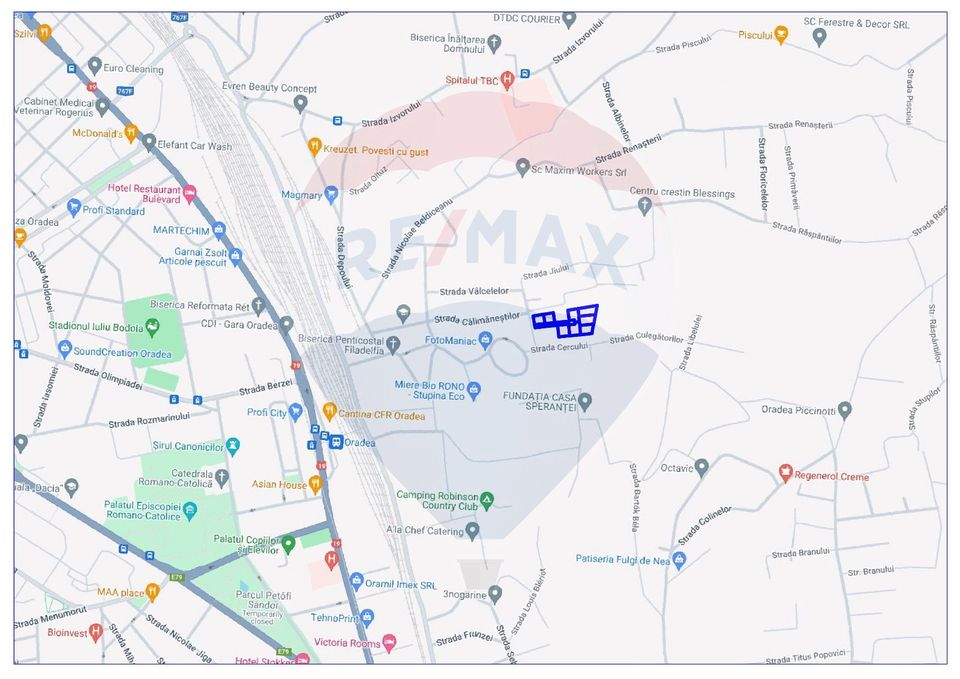 Teren 646mp Oradea / Strada Jiului