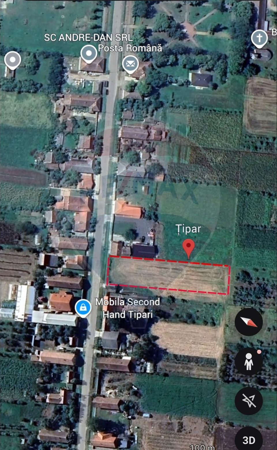 Teren curti constructii de vanzare 2147 mp in Tipar, Arad