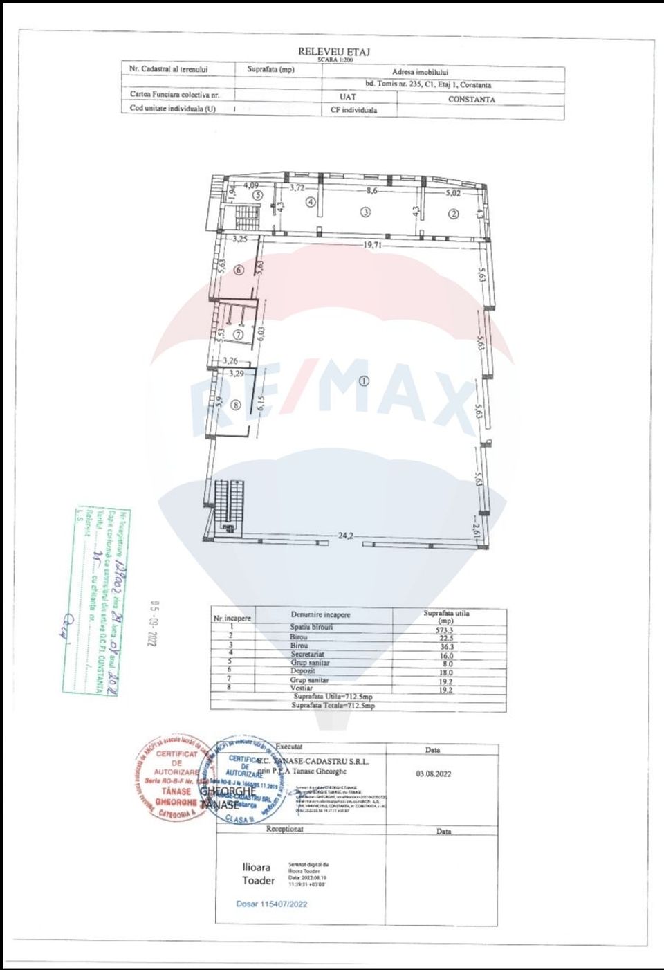 DE VANZARE Spațiu comercial de + 700 mp - et 1 -  Dacia - Constanța