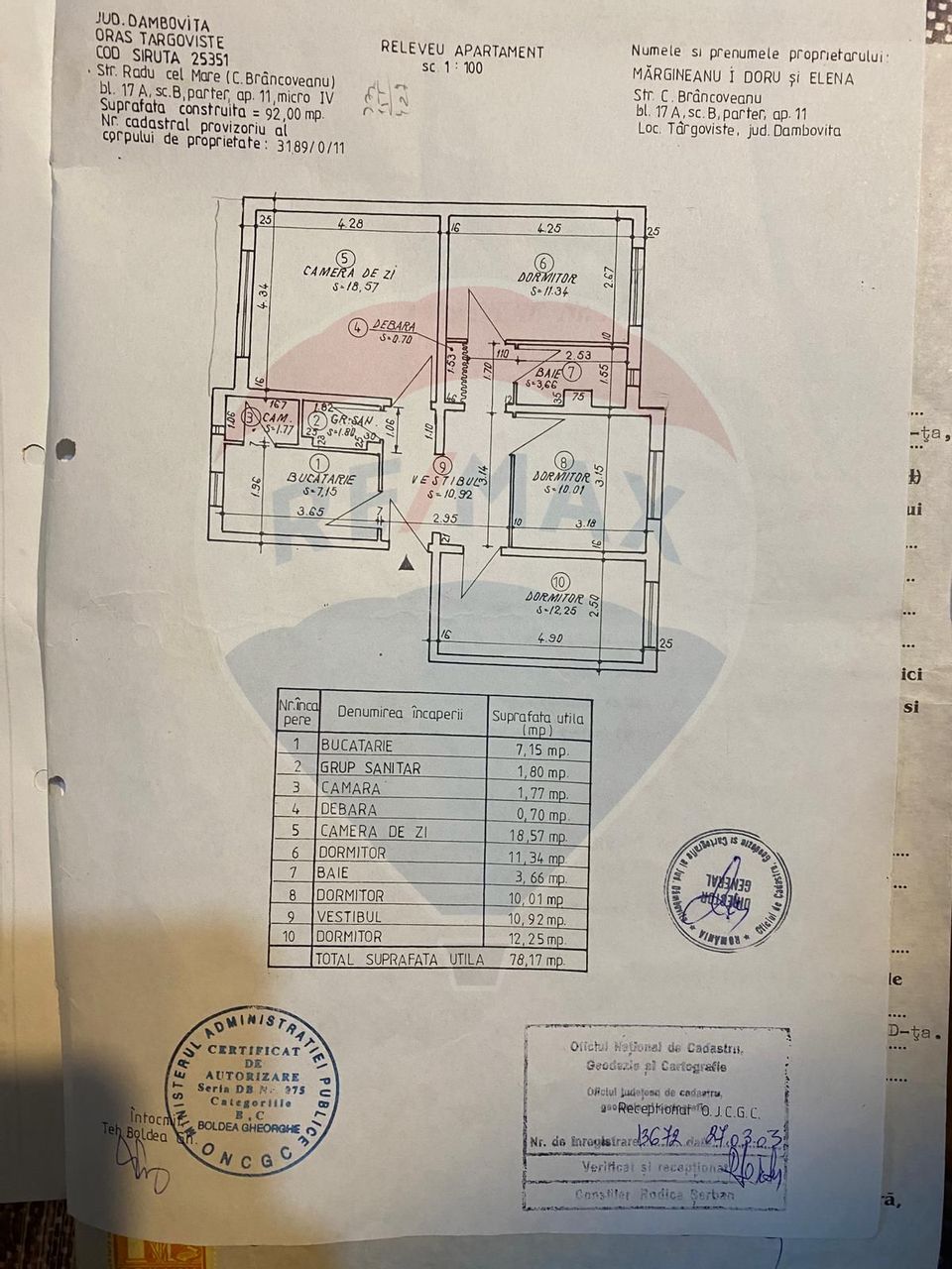 Apartament cu 4 camere de vânzare în zona Micro 4 Targoviste