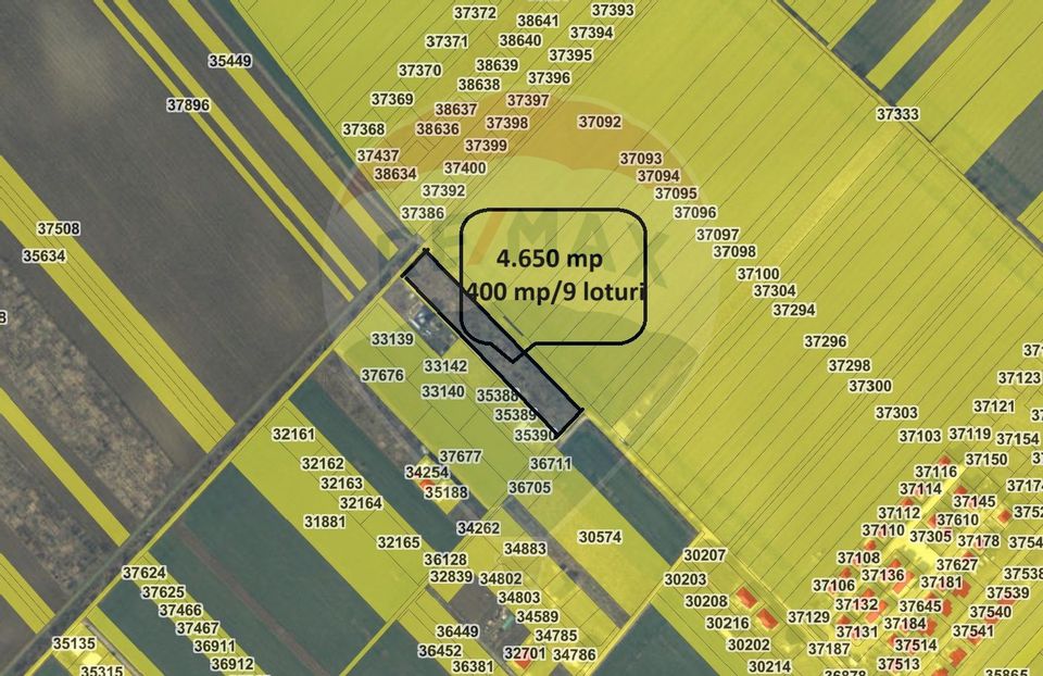 Teren lotizat 4,650mp Sabareni / Strada Cereanca