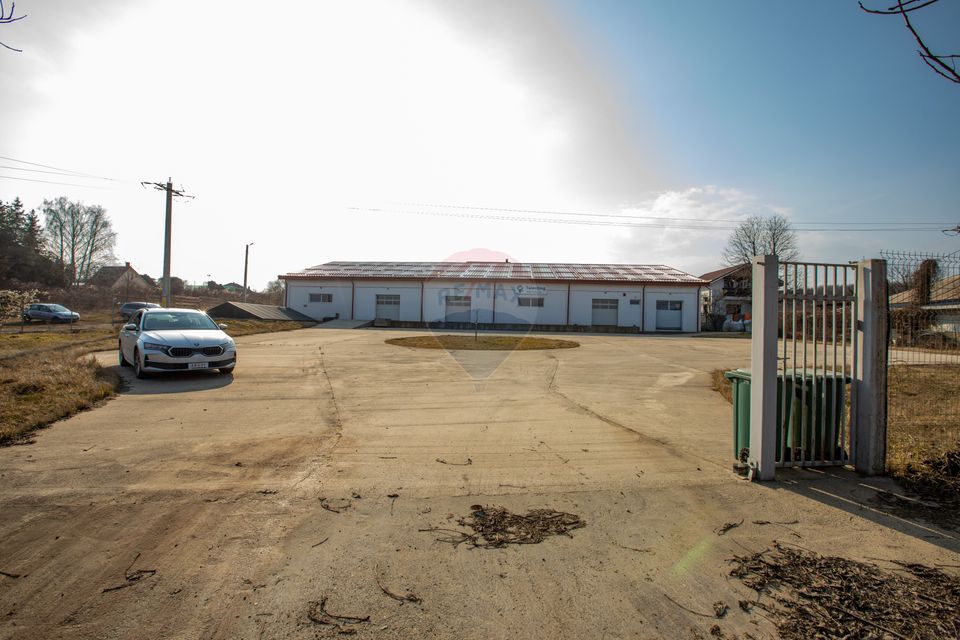 Hală 1.000 mp + curte 3.200 mp + CASĂ 160 mp BONUS | Acces TIR | Bacău