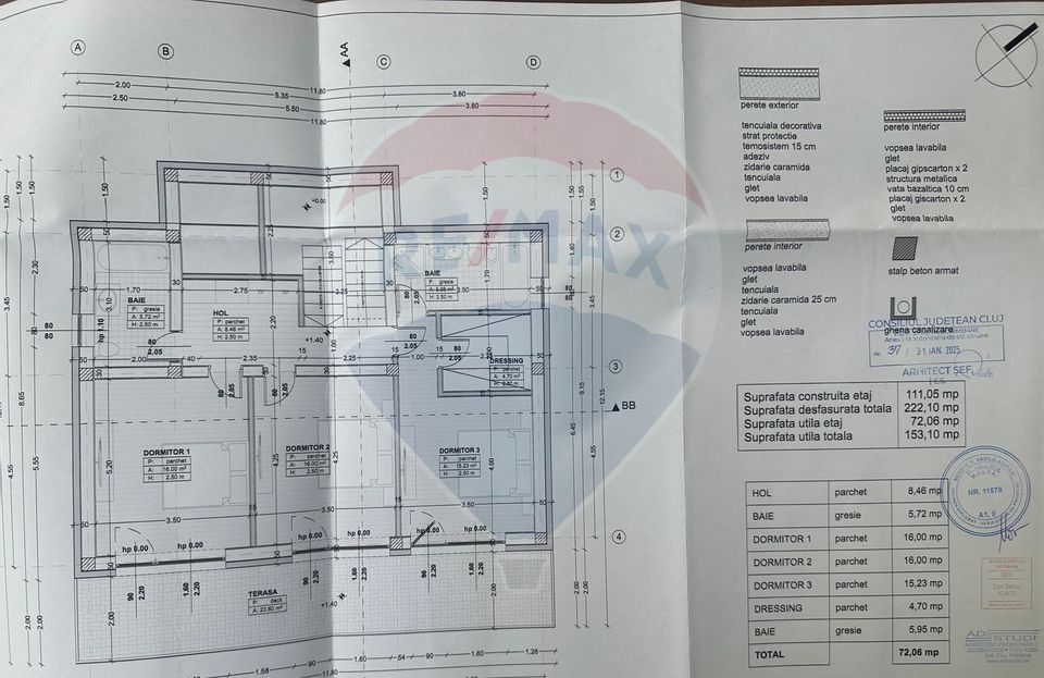 Casa individuala, 5 camere, 60mp terase, teren 750mp,comision 0