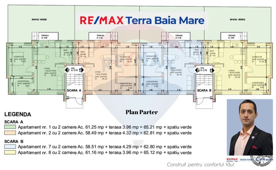 2 room Apartment for sale, Valea Borcutului area