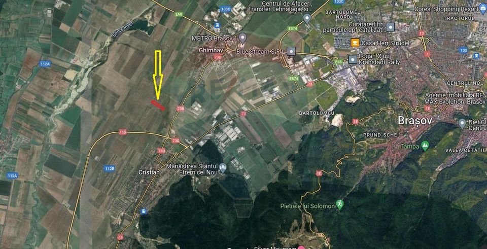 Teren extravilan arabil, 9650 mp, Cristian