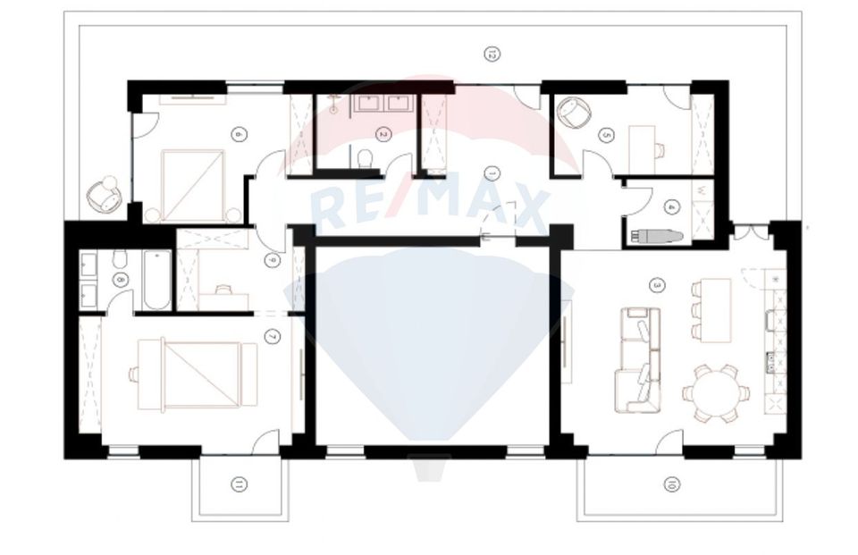 De Vânzare Penthouse in Complex Nou în Park Line Residence din Pipera