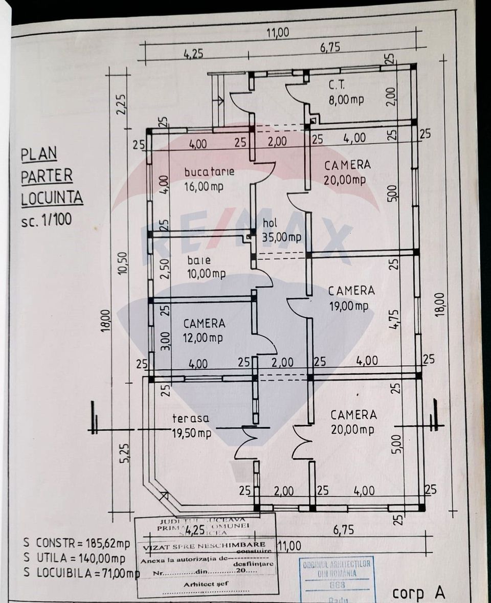 Casă / Vilă cu 12 camere, teren intravilan de 2869mp în Siminicea, SV