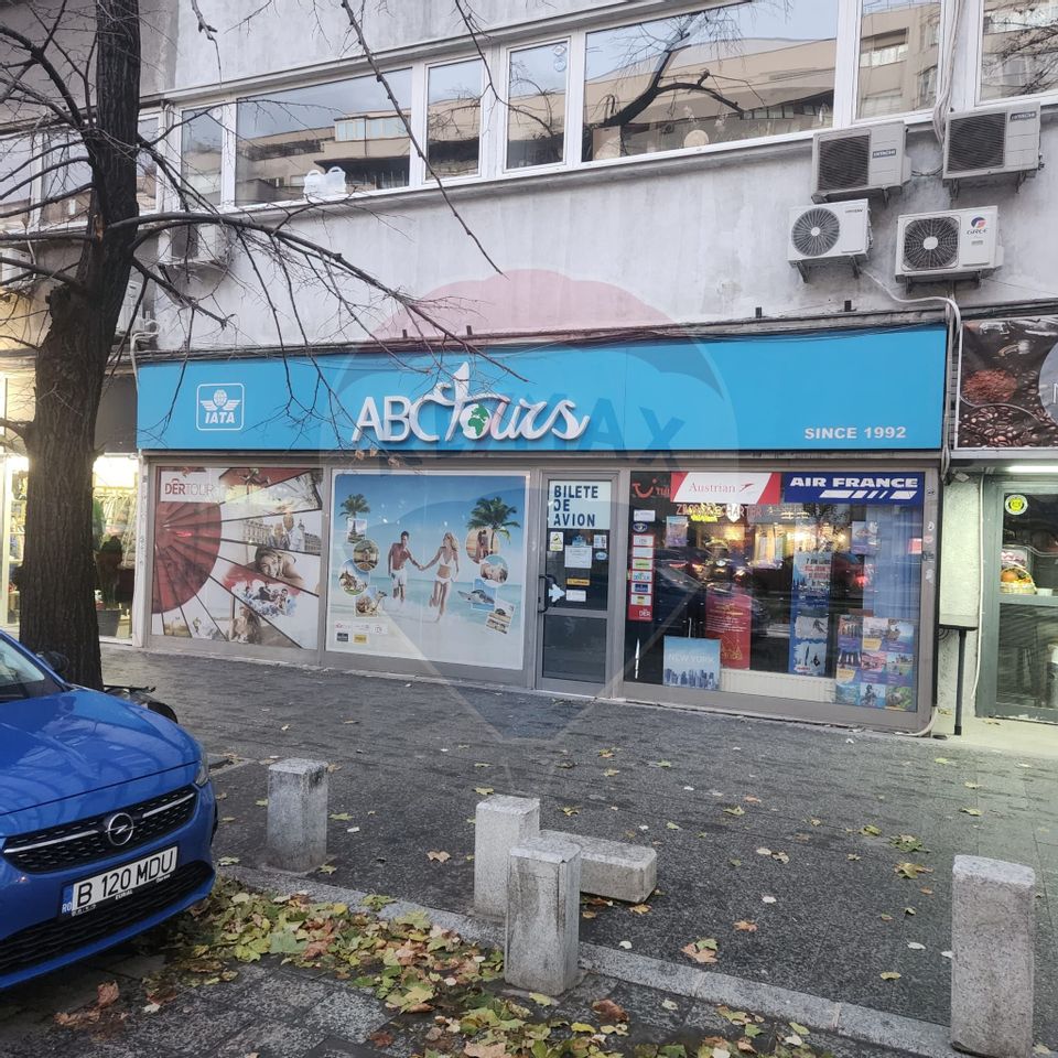 Spațiu comercial de inchiriat 133mp zona Rosetti/Romana