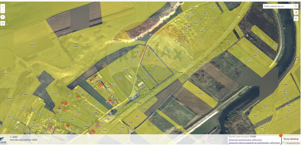 Land 9,605sqm Sub Coasta / Strada Principala