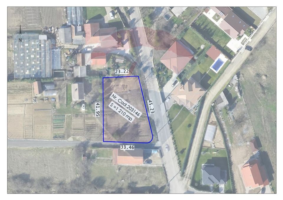 De Vânzare Teren Intravilan 1210 mp, dublu front, Strada Izvorului