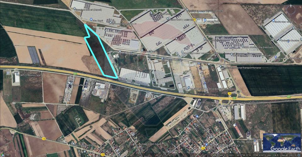 Teren industrial, 9.3ha, km 24/ A1