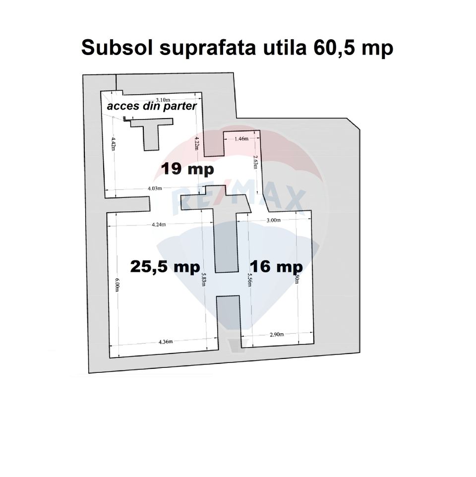 150sq.m Office Space for rent, Brasovul Vechi area