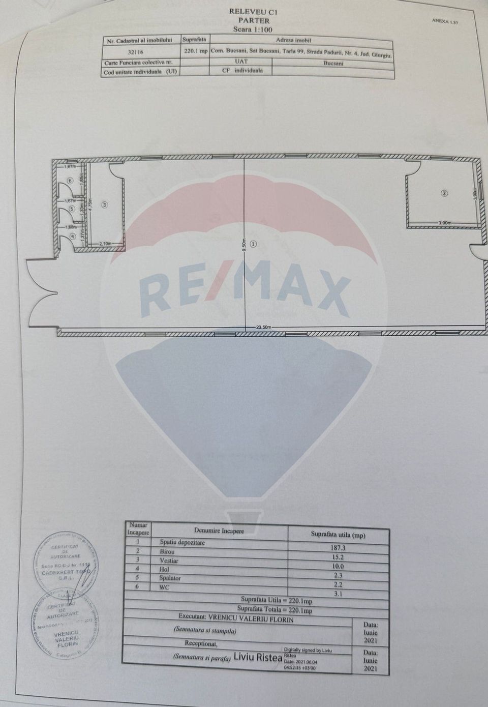 Teren cu hală, Bucsani, Crevedia / DN 61 (A1, A0) 40 Km de București