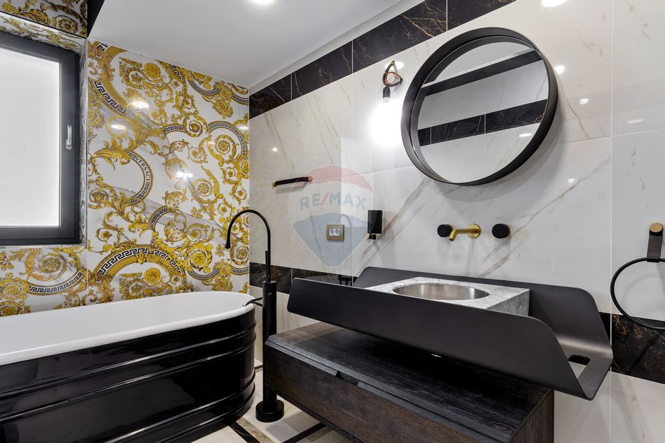 Penthouse unic pe două niveluri - saună și bucătărie exterioară