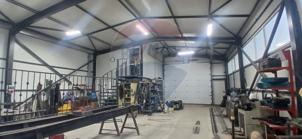 Hala de vanzare in Crevedia 240 mp utili teren 4.000 mp acces TIR